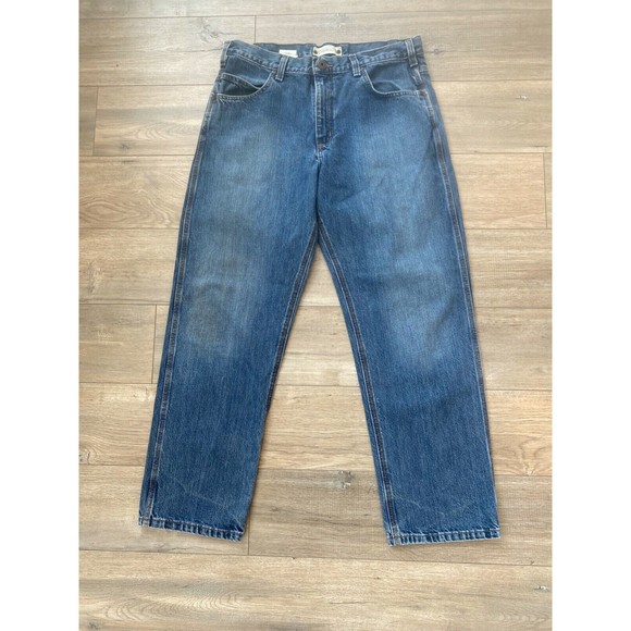 Carhartt Other - Carhartt Workwear Mens 35 x 30 Medium Wash Relaxed Fit B213 Blue Jeans